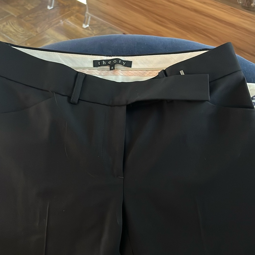 Wide leg black gently worn women’s trouser